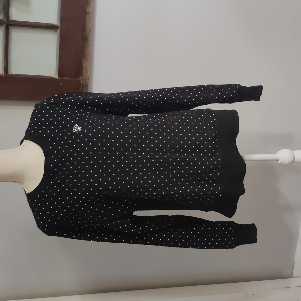 VS Pink polka dot crewneck